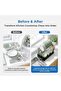 2-Tier Dish Drying Rack with No Water Buildup Drainboard, Keeps Counter Dry, Large Capacity Rustproof Dish Drainer for Kitchen Countertop with Utensil Holder - 8