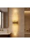 Bhbackhome Aura Medium 39 سم - مصباح حائط LED بتصميم عصري - ذهبي - ضوء النهار - 8