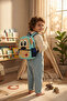 Kindergarten and Daycare Bag with Bungle Monkey Figure - Adorable Daily Children's Backpack - 7