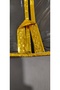 Evening Dress Cover, Transparent Long Dress Protector and Carrying Pouch, Metallic Gold Edge Strip, 160X64 Cm, Black - 4