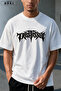 Trust Issue Printed Oversize T-Shirt & Black Pants Tracksuit Set - 3