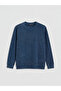 Lcwaikiki classic crew neck textured men's sweatshirt - 5