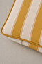 Olea Yellow Striped 2-Piece Throw Pillow Cover - 3