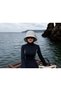 Women's Gray Bucket Hat with Bow Detail - (Adjustable with the Hat's Brim for Fitting) Bucket Hat with Adjustable Velcro on the Back - 3