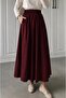Black Pocketed Flared Skuba Crepe Skirt - Ideal for Comfortable and Stylish Combinations - 2