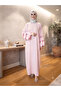 Flared Sleeves, Three-Stripe Accessory Detail, Loose Fit, Dress That Can Be Worn on Casual and Special Occasions. - 2