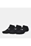 جوارب UA Black Unisex Unstoppable Utility 3 في 1 للجنسين