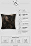 Jacquard Cushion Cover with Abstract Patterned Ribbing - 7