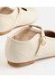 Girls Ivory Velcro Sneakerinas - 4
