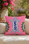 Pop Art Pink Cat, Tiger, Snake and Leopard Patterned Decorative Throw Pillow Covers Set of 4 Modern Living Room Pillows (Double-Sided) - 3