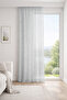 Avior Gray Custom Size Tulle Curtain 260X270 Without Pleats