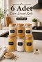 Set of 6 Glass Food Storage Containers – 1500 ml Airtight Glass Jars with Wooden Lids