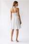 2188 Women's Brode Lined Halter Neck Mini Dress White - 5