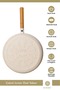 Granite Cast Iron Pan Set with Wooden Handle 16 cm 20cm 24 cm - 3