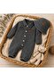 Unisex Kids Baby Jeans Overalls with Hat (6/9/12/18) Months - 4