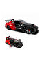 Hypercar Engine Alarm Clock Red with Light Sound & Water Mist Effects, Zinc Alloy Die-Cast Car Clock, Openable Doors & Hood, Pull Back Action, Desk Clock for Home, Office & Car Enthusiasts