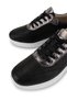 Women's Genuine Leather Black/Anthracite Sneakers & Sports Shoes - 3