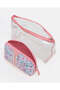 Women Pink Cosmetic Pouch Set - 2