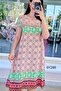 V-Neck Viscose Dress 6Y286 - 3