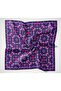 Soft Scarf Geometric Navy Blue 90X90 - 4
