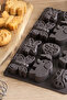 30011 Silicone 9-Piece Cheerful Cookie Mold Anthracite 19.5*34cm - 3