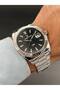 Silver Black Men's Wristwatch 3 Atm Water Resistance Steel Band - 2