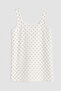 Women's Polka Dot Ecru Mini Jean Dress - 3