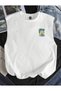 Unisex Front and Back Printed Zero Sleeve Sports Tshirt and Black Shorts Sports Set - 2
