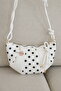 Women's Knot Detailed Croissant Model Stylish Shoulder and Underarm Bag Width 25 Length 15