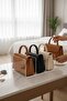 Bag Organizer, Transparent Organizer Stand, Compartmentalized In-Cabinet Bag Holder