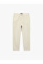 Cotton Pocketed Waist-Tie Pants - 5