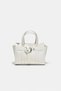 Tokalı mini tote çanta