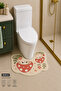 Sweet Toilet Seat Mat Digital Printed Washable Non-Slip Based Bathroom Mat