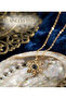 316L Steel Chain Gold Color Zircon Stone Snowflake Projection Model Necklace