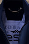 Navy Blue High Collar Tracksuit Set Standard Fit Zipper Pocket Cotton Steel Interlock Fabric Men's Top and Bottom Set - 3
