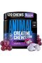 Creatine Chews – 5g Creatine Monohydrate Tablets for Strength, Power & Training Recovery Support – Enhanced Absorption with AstraGin® – Convenient Chewable Format – 120 Tablets