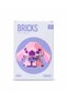 Mini Block Pink Rabbit Figure Building Set Decorative Puzzle Toy - 4