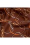 Milano Women's Chain Pattern Tivil Silk Scarf Taba 90X90 - 2