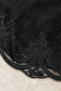 Black 2-Piece Lace Non-Slip Leather Based Oval Bath Mat Set with Laces, Washable Bath Set Piera - 4