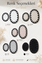 Black 2-Piece Lace Non-Slip Leather Based Oval Bath Mat Set with Laces, Washable Bath Set Piera - 5