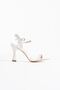 Women's White Single Strap Sandals Tr20My10B