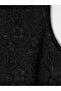 Black Plus Size Lace Dress - 2