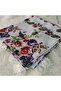 Handmade Needlework Writing, Scarf, Yemeni, Mevlit Cover, Head Cover, 4 Sides Embroidered, 100*100cm - 7
