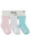 Jacquard Basic 3-Piece 6-Piece Baby Girl Sock Set - Standard
