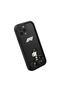 iPhone 12 Pro Compatible Black Silicone Case with Shockproof Camera Protection - 3