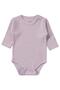 Long Sleeve Basic 3-Piece Set 1-18 Months Snap Fastener Bodysuit - Pink - 6
