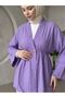 Button Detail Strawberry Cardigan-Lilac - 2