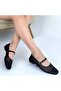 Junay Black Mesh Daily Comfortable Ballerinas - 5