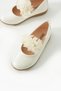 Girl's Cream Rose Detailed Orthopedic Ballerinas (Buy According to the Size Chart) - 2