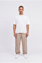 Men's Baggy Linen Trousers Khaki - 5